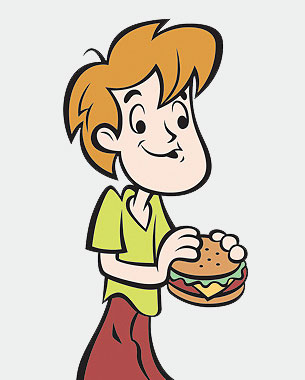 Warner Bros. asked me to create a a few pre-school style renditions of Scooby and Shaggy for a proposed series. RUH ROH!
