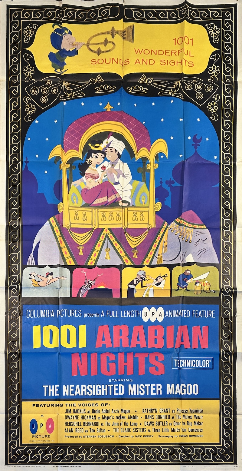 1001 Arabian Nights 1959 Three-Sheet