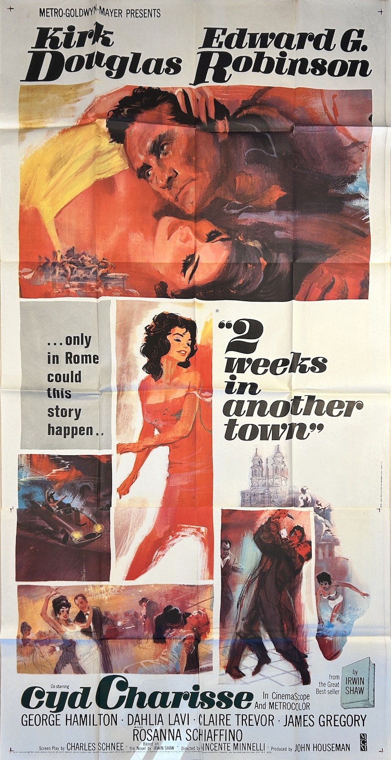 2 Weeks in Another Town 1962 Three-Sheet
