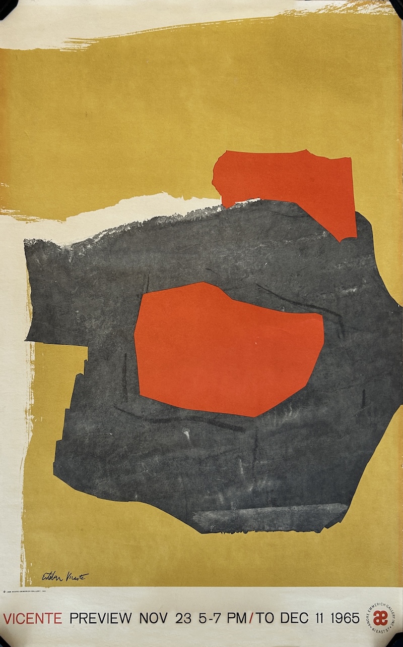 Esteban Vicente 1965 Exhibition Poster