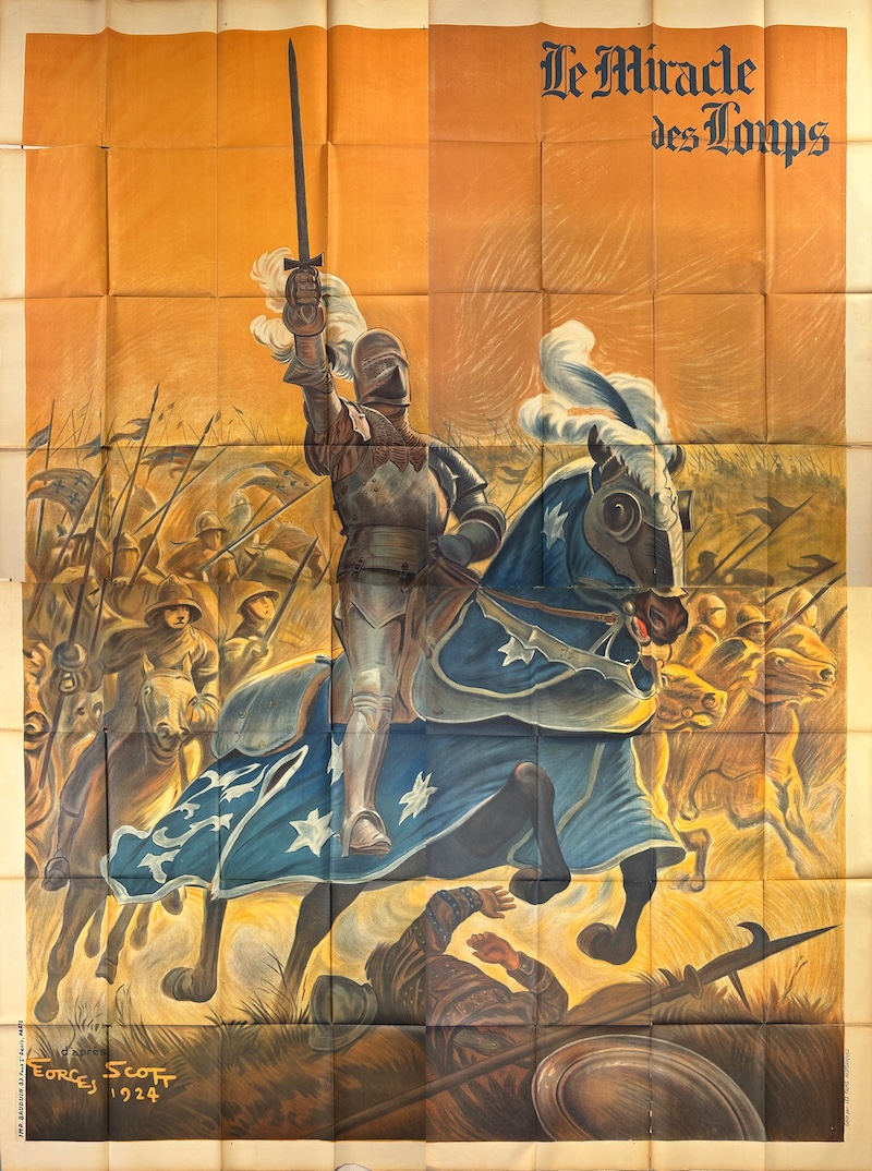 Miracle of the Wolves 1924 French 4 Panel