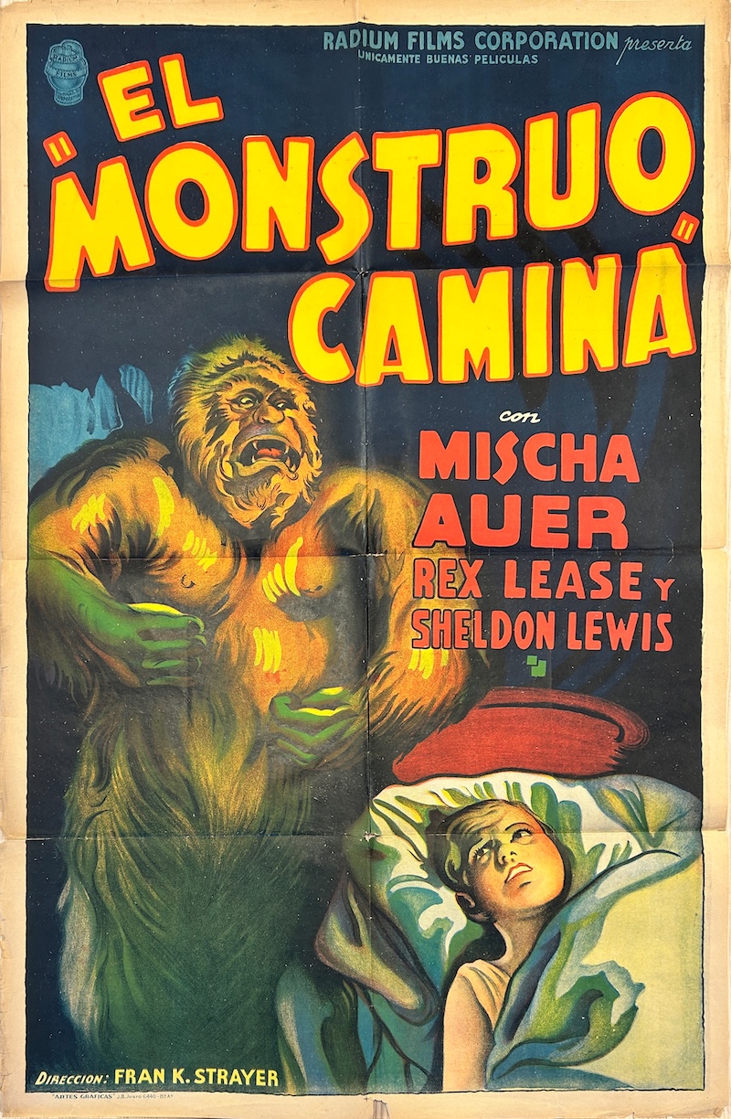 The Monster Walks 1932 Argentine One-Sheet