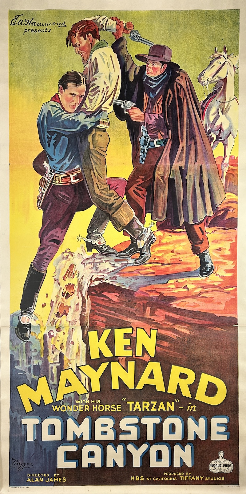 Tombstone Canyon 1932 Three-Sheet