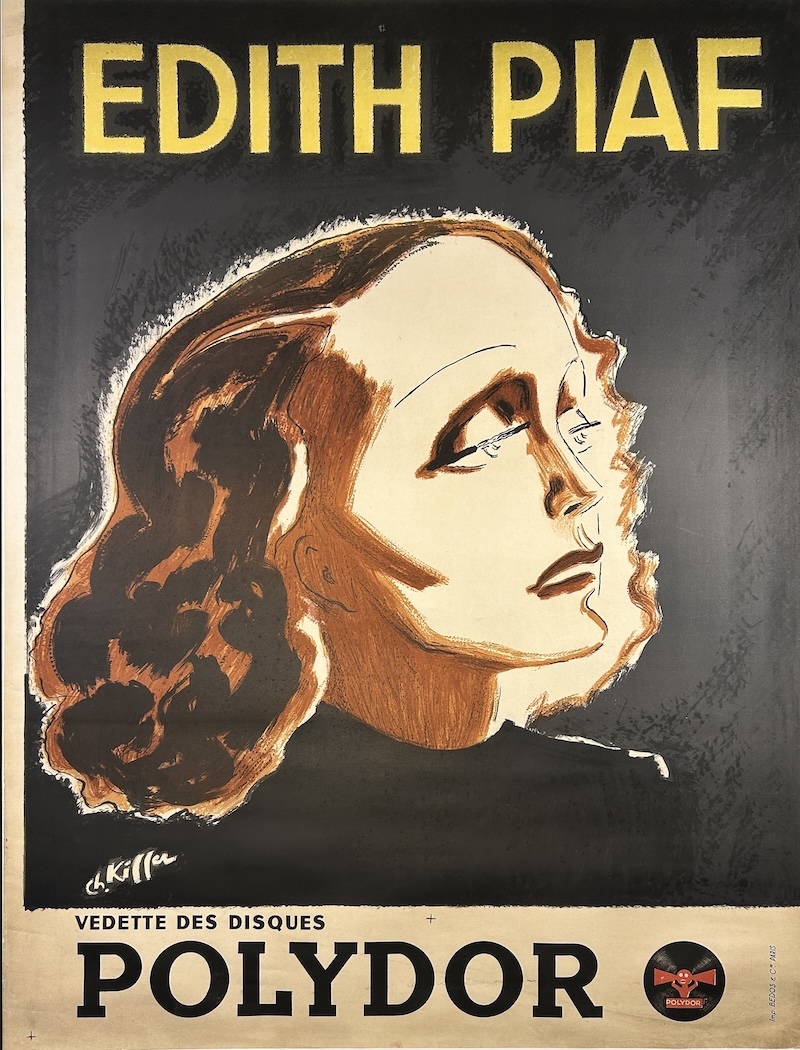Edith Piaf Polydor 1938 French Poster