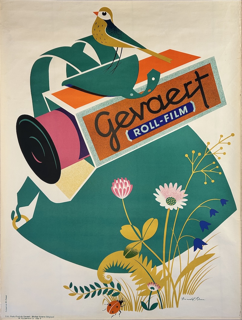 Gevaert Roll-Film Poster Donald Brun 1948