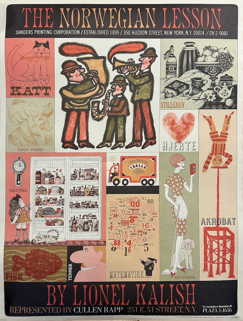 The Norwegian Lesson Lionel Kalish 1968 Poster
