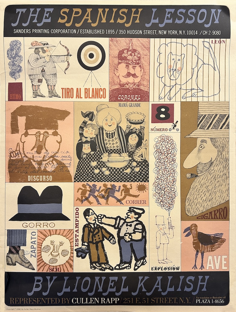 The Spanish Lesson Lionel Kalish 1968 Poster